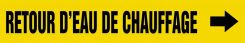 French Pipe Marker: Retour D'Eau De Chauffage