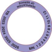 Safety Sign: Verification Of Service Collar