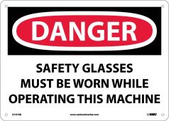 DANGER EYE PROTECTION MUST BE WORN SIGN