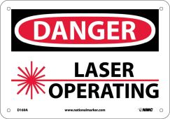 DANGER LASER OPERATING SIGN