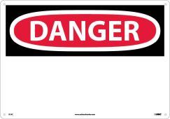 LARGE FORMAT DANGER SIGN
