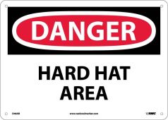 DANGER, HARD HAT AREA, 10X14