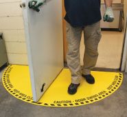 Half Circle and Quarter Circle Door Floor Signs