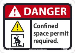 DANGER CONFINED SPACE PERMIT REQUIRED 