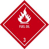 FUEL OIL 3 DOT PLACARD SIGN