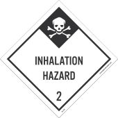 INHALATION HAZARD 2 DOT PLACARD SIGN