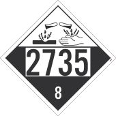 FOUR DIGIT 2735 PLACARD