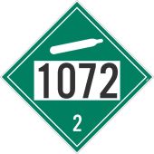 1072 2 DOT PLACARD SIGN