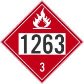 1263 3 DOT PLACARD SIGN