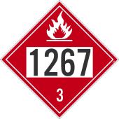 1267 3 DOT PLACARD SIGN