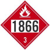 1866 3 DOT PLACARD SIGN