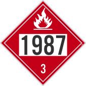 1987 3DOT PLACARD SIGN