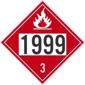 1999 3 DOT PLACARD SIGN