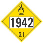 1942 5.1 DOT PLACARD SIGN