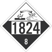 1824 8 DOT PLACARD SIGN