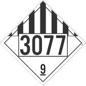 3077 9 DOT PLACARD SIGN