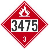 3475 3 DOT PLACARD SIGN