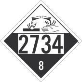 FOUR DIGIT 2734 PLACARD