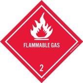 BLANK FLAMMABLE DOT LABEL