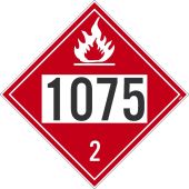 1075 2 DOT PLACARD SIGN