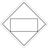 MISC BLANK DOT PLACARD SIGN