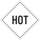 HOT DOT PLACARD SIGN
