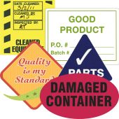 Custom Dura-Vinyl™ Labels, Gloss Surface - Rectangles