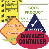 Custom Dura-Vinyl™ Labels, Gloss Surface - Rectangles