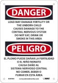 LEAD MAY DAMAGE FERTILITY SIGN - BILINGUAL