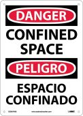 DANGER CONFINED SPACE SIGN - BILINGUAL