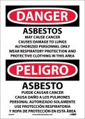 DANGER HAZARDOUS CHEMICALS SIGN - BILINGUAL