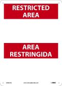 RESTRICTED AREA SIGN - BILINGUAL