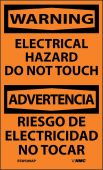 ELECTRICAL HAZARD DO NOT TOUCH BILINGUAL LABEL