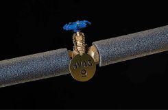 STAMPED METAL VALVE TAG BRASS
