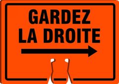CONE TOP WARNING SIGNS - FRENCH