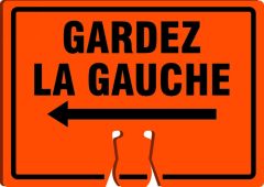 CONE TOP WARNING SIGNS - FRENCH