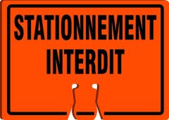 CONE TOP WARNING SIGNS - FRENCH