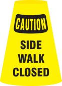 Caution Cone Cuff™ Sleeve: Side Walk Closed