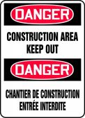 BILINGUAL SAFETY SIGN - FRENCH