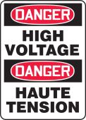 BILINGUAL SAFETY SIGN - FRENCH