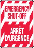 BILINGUAL SAFETY SIGN - FRENCH