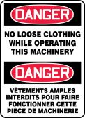 BILINGUAL SAFETY SIGN - FRENCH