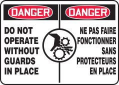 BILINGUAL FRENCH SIGN – GUARDS