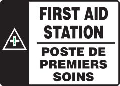 BILINGUAL FRENCH SIGN – FIRST AID