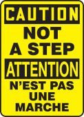 BILINGUAL SAFETY SIGN - FRENCH