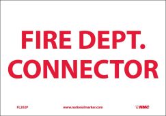 FIRE DEPT. CONNECTOR SIGN