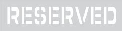 Safety Stencil: Reserved