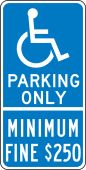 Handicapped Parking Sign: California