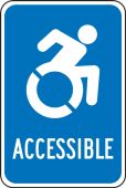 New York State Specific Handicapped Parking Sign: Accessible