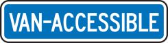 Engineer-Grade Reflective Sign: Van-Accessible